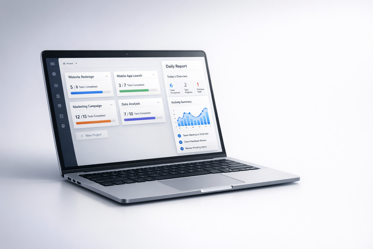 Sit Down Agile dashboard mockup